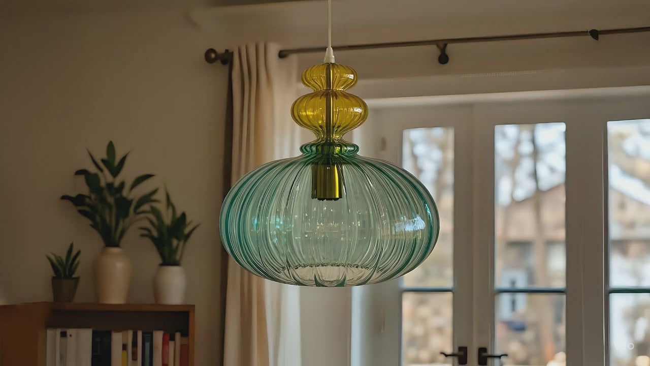Blown Glass Pendant Light